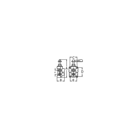 GROCO 6-Port NPT Bronze Fuel Valve 1/2" Main - 3/8" Return [FV-65038] - official GROCO product image 3
