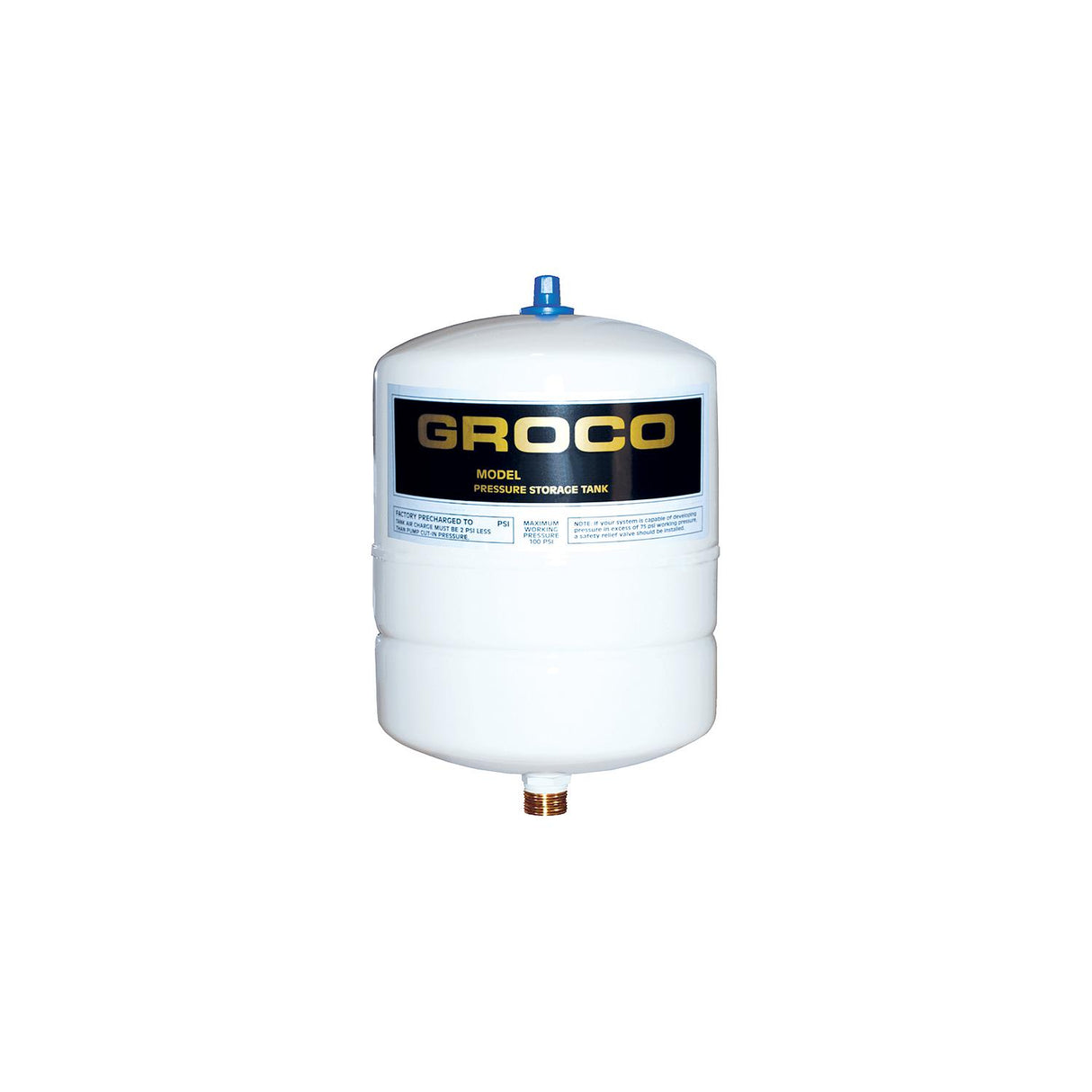 GROCO Pressure Storage Tank - 0.5 Gallon Drawdown [PST-1] - official GROCO product image 2