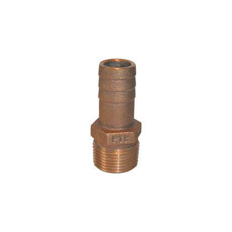 GROCO 1-1/4" NPT x 1-1/4" ID Bronze Pipe to Hose Straight Fitting [PTH-1250] - official GROCO product image 2