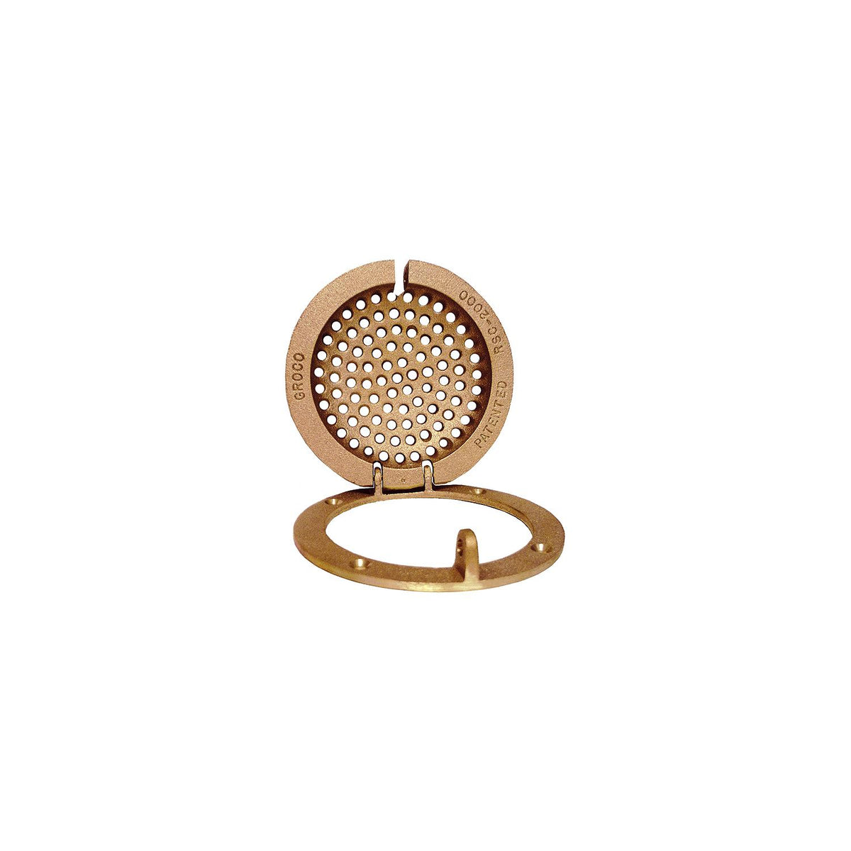 GROCO Bronze Round Hull Strainer w/Access Door f/Up To 1" Thru-Hull [RSC-1000] - official GROCO product image 2