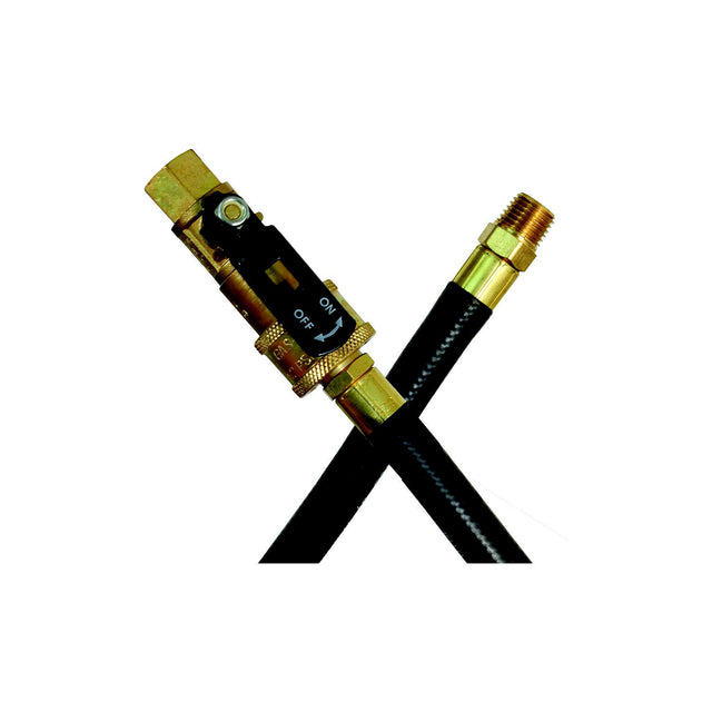 JR Products RV Rubber Appliance Hose with 1/4" Quick Disconnect Male & Quick Disconnect Coupler Ends - 07-31185 - image 1