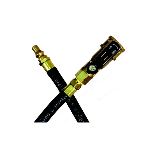 JR Products RV Thermoplastic Appliance Hose with 1/4" Quick Disconnect Coupler & Male Pipe Thread Ends - 07-31585 - image 1