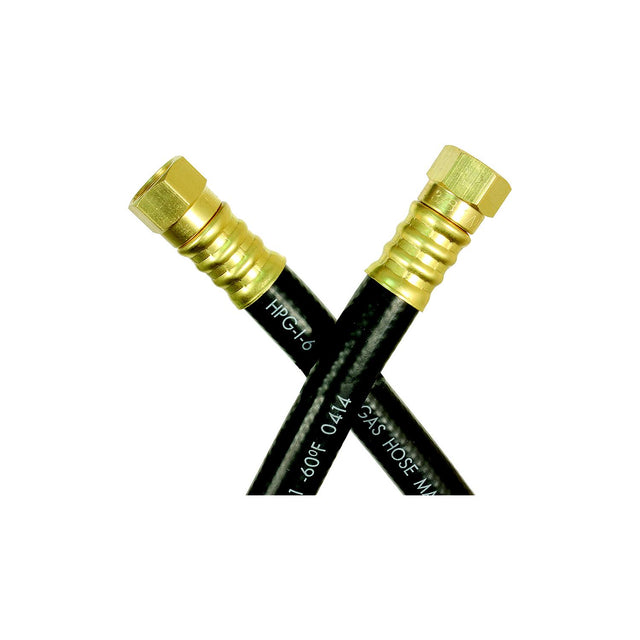 JR Products RV Rubber LP Supply Hose with (2) 3/8" Female Swivel SAE Ends - 07-31355 - image 1