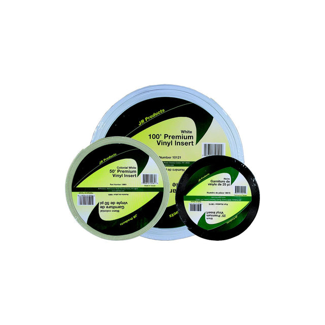 JR Products Vinyl Insert - Premium, 50' Black - 10061 - image 1
