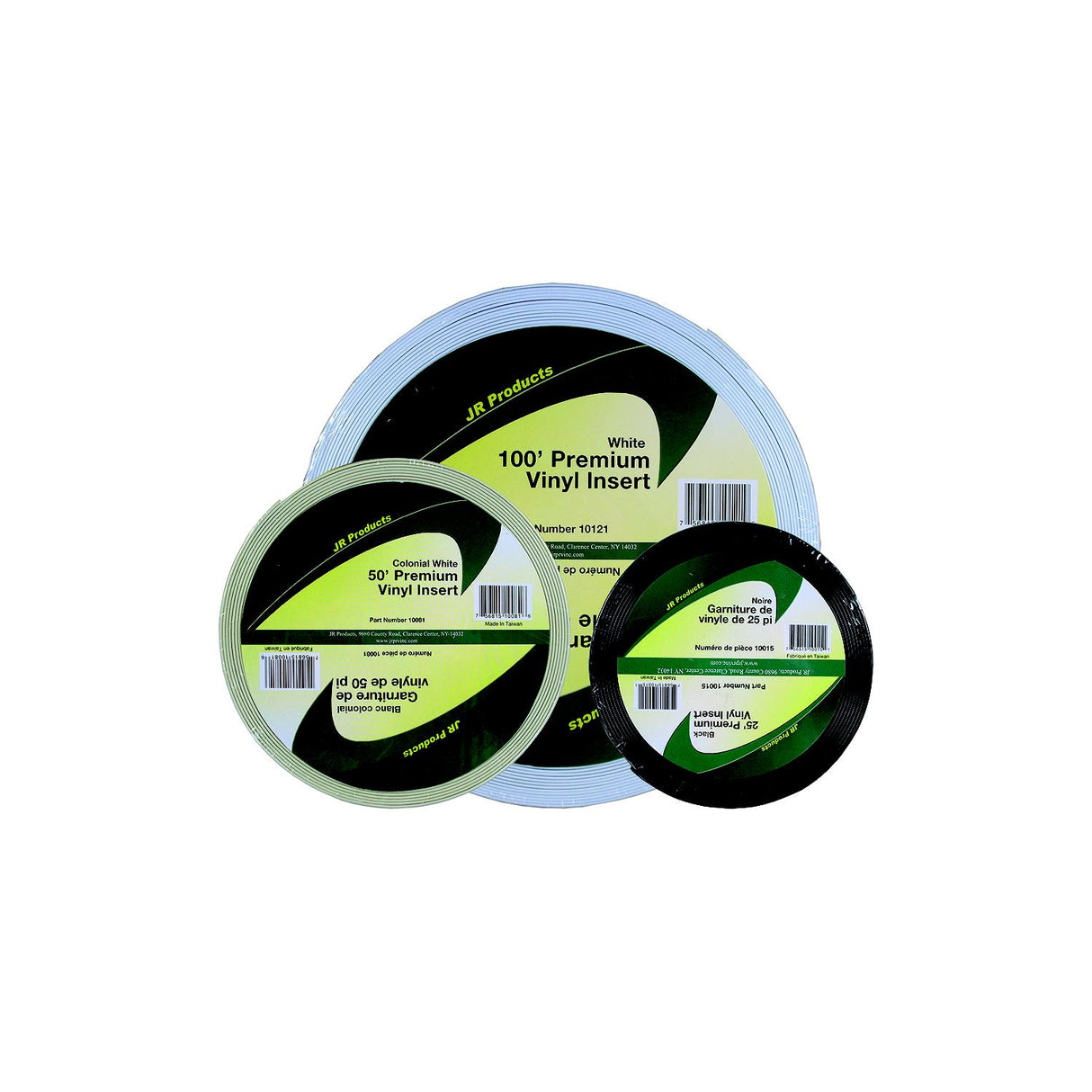 JR Products Vinyl Insert - Premium, 25' White - 10025 - image 2