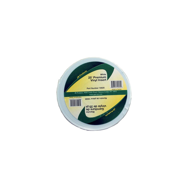 JR Products Vinyl Insert - Premium, 25' White - 10025 - image 1