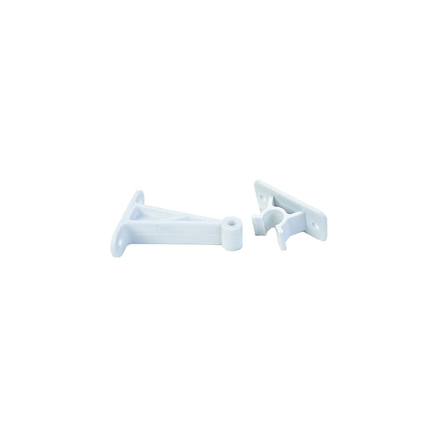 JR Products C-Clip Style Door Holder - Plastic, 3" Polar White - 10204 - image 1