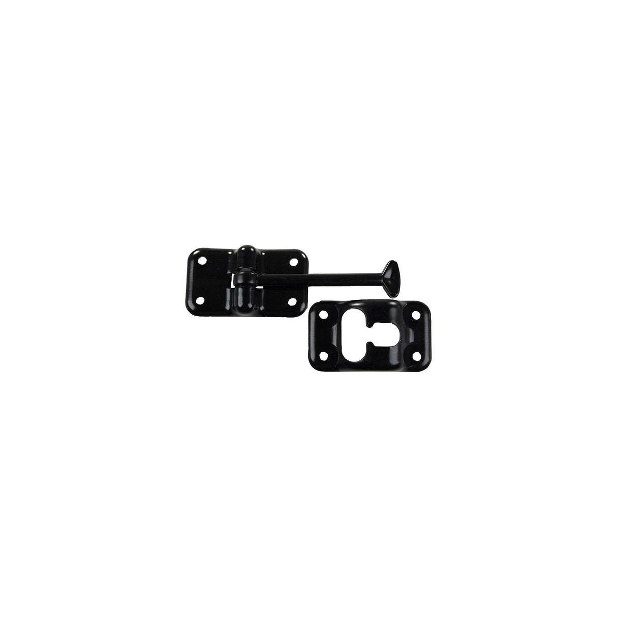 JR Products Plastic T-Style Door Holder, 3.5" Black - 10324 - image 1