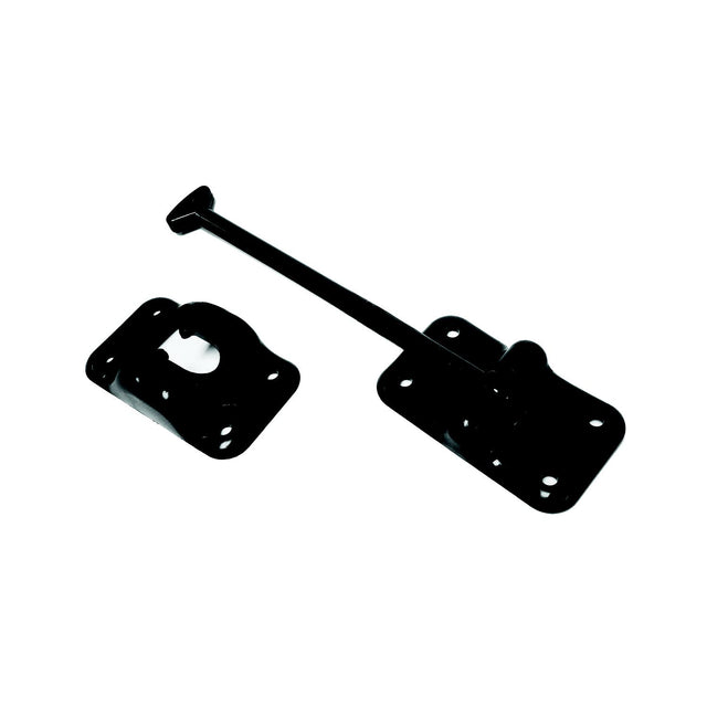 JR Products Plastic T-Style Door Holder, 6" Black - 10434 - image 1