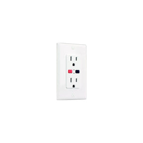 JR Products GFCI Electrical Outlet, White - 15005 - image 1