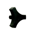 JR Products Tri-Lug Window Knob, Black - 20175 - image 1