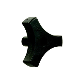 JR Products Tri-Lug Window Knob, Black - 20175 - image 1