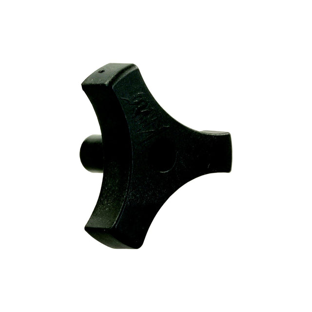 JR Products Tri-Lug Window Knob, Black - 20175 - image 1