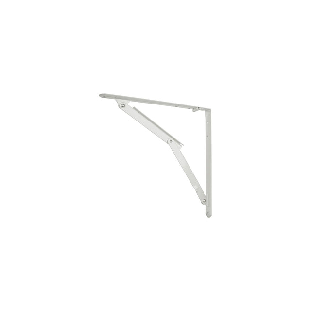 JR Products Folding Shelf Bracket, White - 20725 - image 1