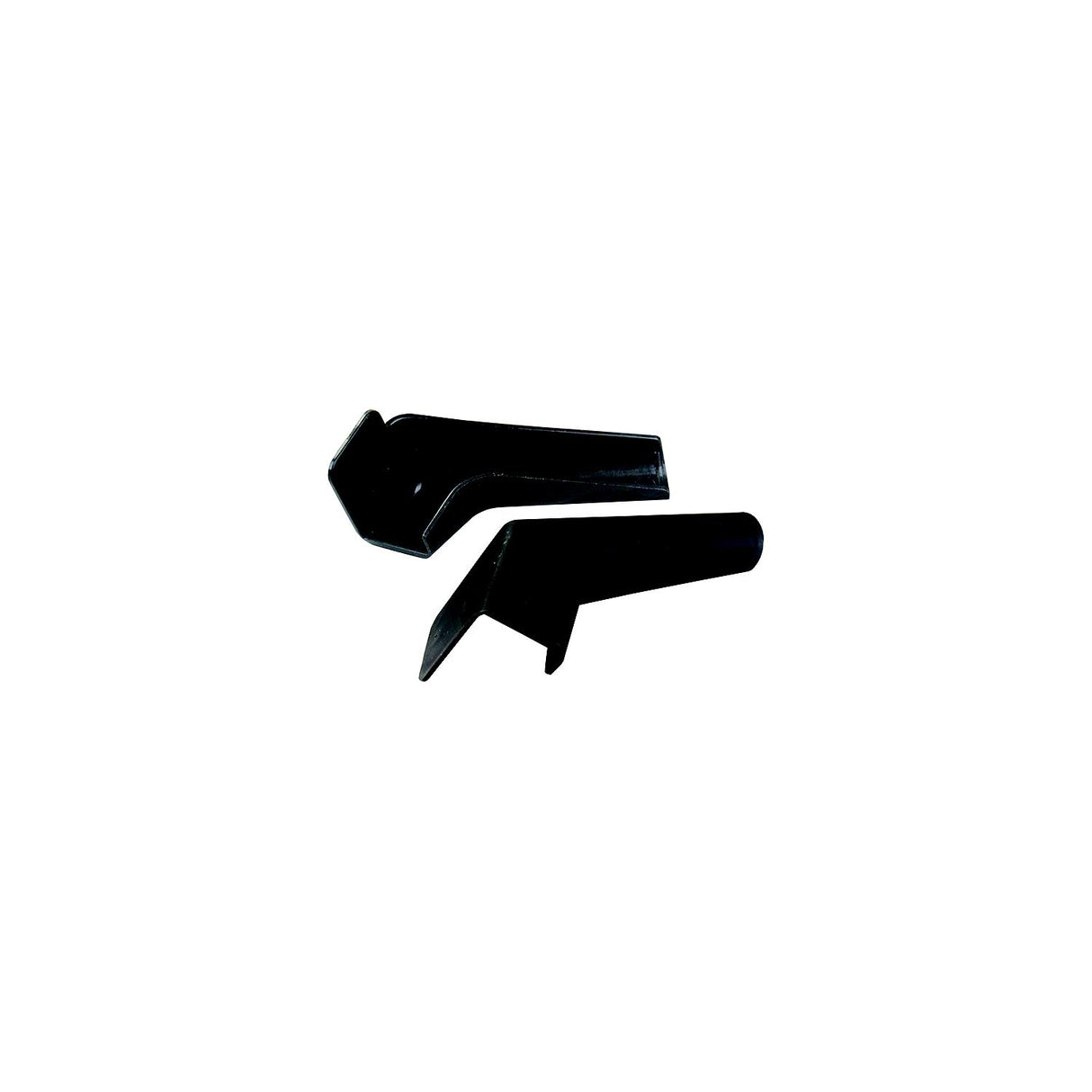 JR Products 655FLEXBKA Flexible Rain Gutter Spouts, Black, pr. - image 1