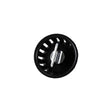 JR Products 9491300062 Threaded Plastic Strainer Basket, Black/Chrome - image 1
