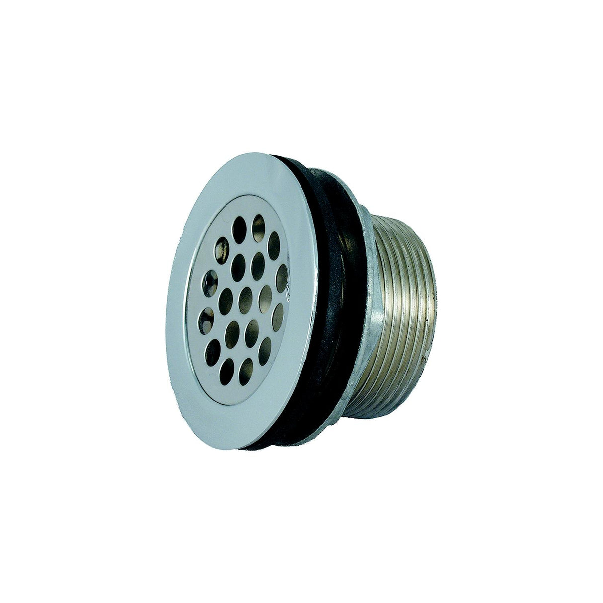 JR Products 9495-211-022 RV Shower Strainer with Grid, Locknut, Slipnut & Rubber & Plastic Washer - image 1