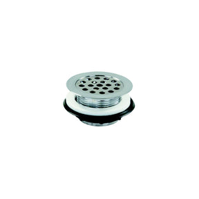 JR Products 95175 Chrome Plastic RV Shower Strainer with Grid - image 1