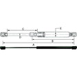 JR Products Hardline Black Nitride Shaft Gas Spring - GSNI-2600-100 - image 1