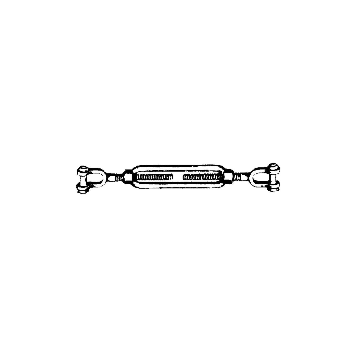 Chicago Hardware Turnbuckle, Galvanized Jaw & Jaw - 30656