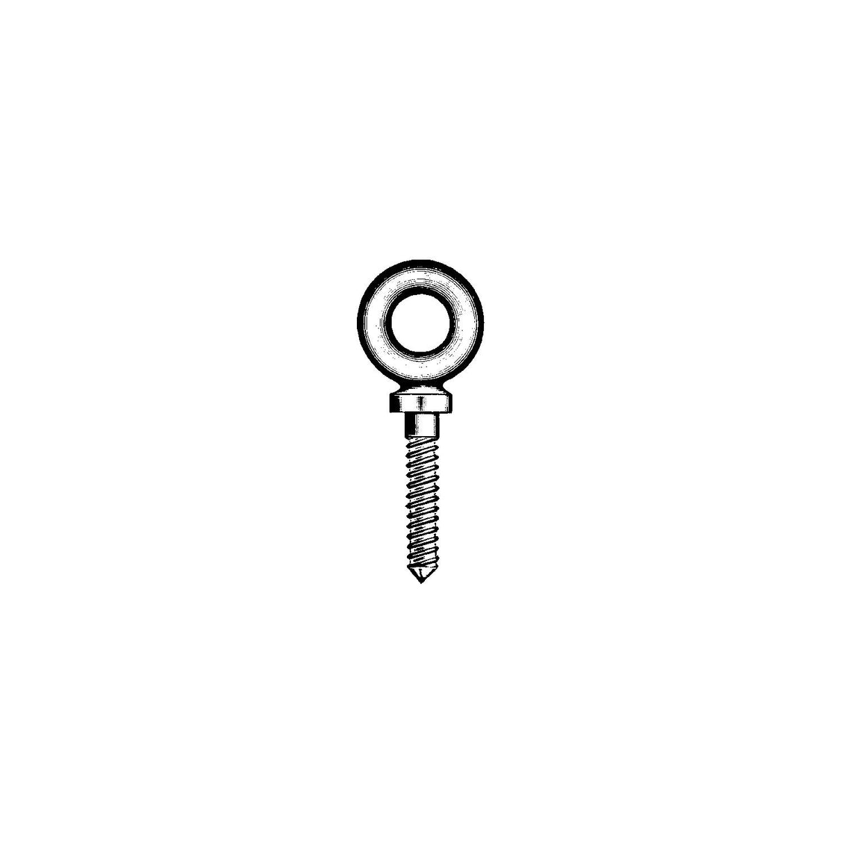 Chicago Hardware Shoulder Screw Eyebolt, Galvanized - 89302