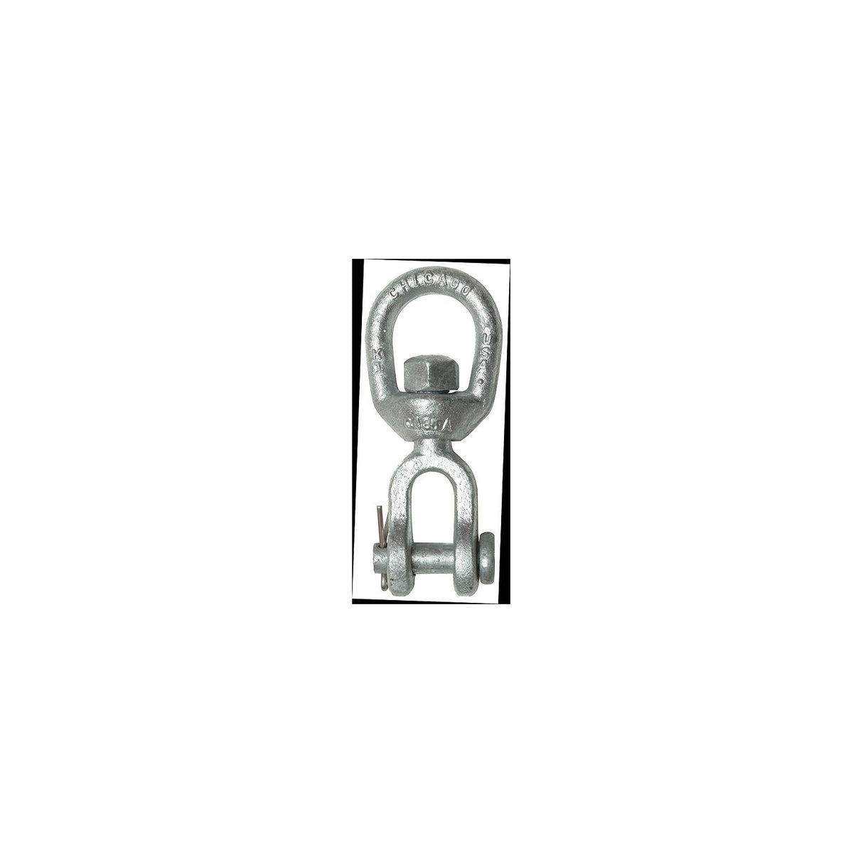 Chicago Hardware Galvanized Jaw & Eye Swivel, 3/8" - 216159