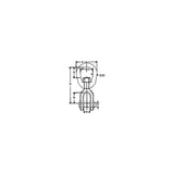 Chicago Hardware Galvanized Jaw & Eye Swivel, 3/8" - 216159 - official Chicago Hardware product image 3