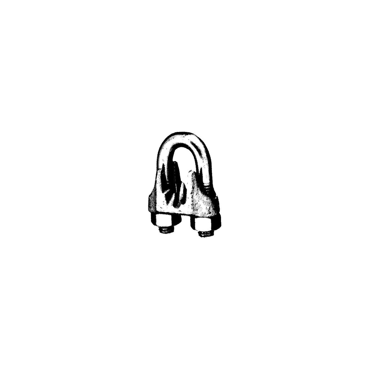 Chicago Hardware Wire Rope Clip, Galvanized - 231909