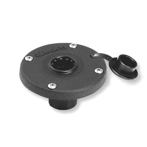 Scotty 344 Round Flush Deck Mount - 344-BK
