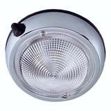 Perko Surface Mount Dome Light - 3 3/4" O.D. (3" Lens) - Chrome Plated - 0300DP0CHR