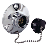 Perko Water Inlet Fitting w/Plug - 0499DP0CHR