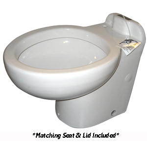 Raritan Marine Elegance - Household Style - White - Remote Intake Pump - Heavy-Duty Push-Button Switch - 12v - 220HR01202