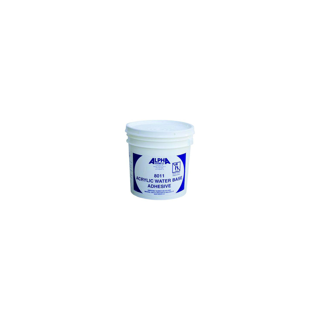 Lippert Alpha Systems 2020002238 Acrylic Water Based Bonding Adhesive, Gal., White - 2020002238
