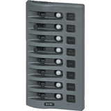 Blue Sea Systems Blue Sea 4378 WeatherDeck Water Resistant Circuit Breaker Panel - 8 Position - Grey