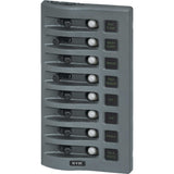 Blue Sea 4378 WeatherDeck Water Resistant Circuit Breaker Panel - 8 Position - Grey [4378]