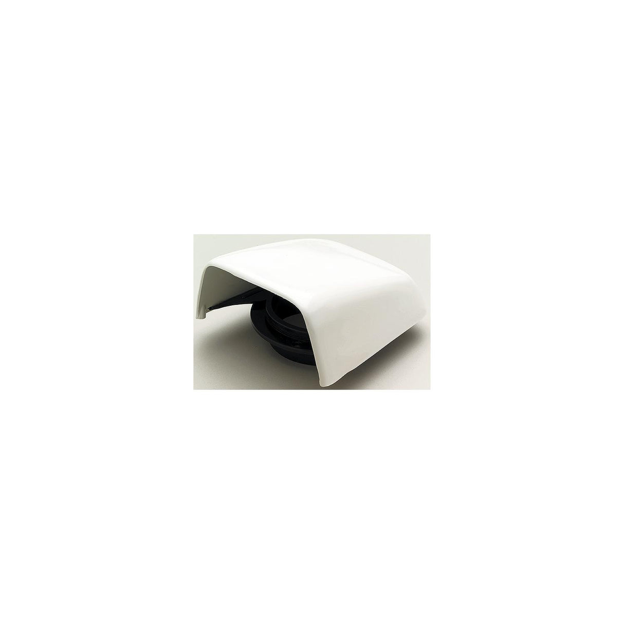 Beckson C8 Snap On Clam Vent With Hose Adapter, White 5-1/2" W x 6-1/4" D x 2-1/2" H - C-8 - official Beckson product image 3