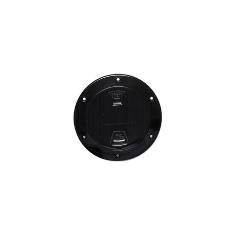 Beckson 4" Smooth Center Screw-Out Deck Plate - Black [DP40-B] - official Beckson product image 2
