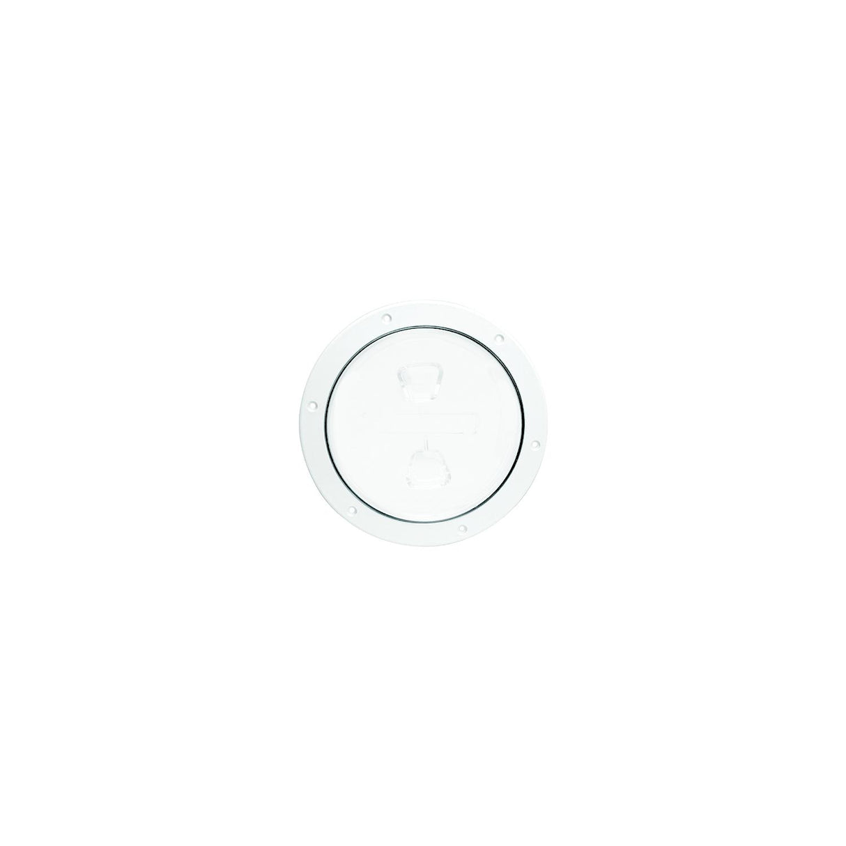 Beckson Screw Out Deck Plate With Standard Trim Ring, Dimple Center - DP62-W