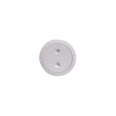 Beckson Screw Out Deck Plate With Standard Trim Ring, Dimple Center - DP42W - official Beckson product image 3