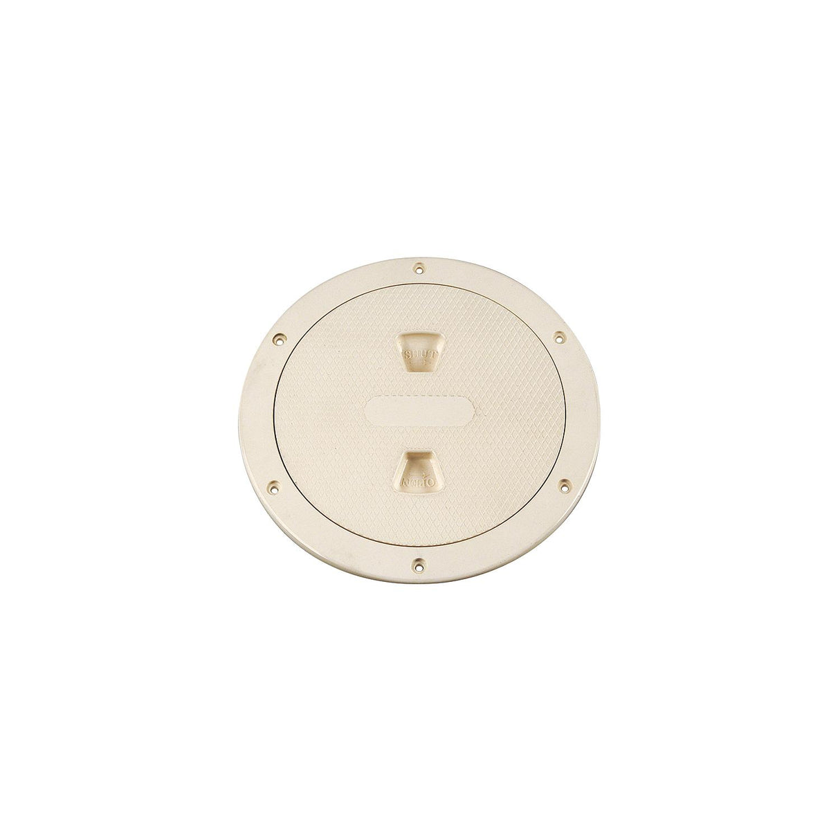 Beckson Screw Out Deck Plate With Standard Trim Ring, Diamond Center - DP84N
