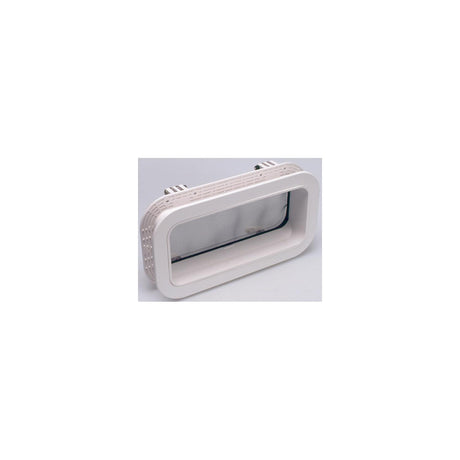 Beckson PO512-WC-10 Self-Drainâ¢ Opening Port, White w/Clear Lens - PO512-WC-10 - official Beckson product image 3