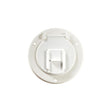 RV Designer Basic Cable Hatch, Round, Polar White -- 4.3" x 2.3" (Replaceable Lid) - B120 - image 1