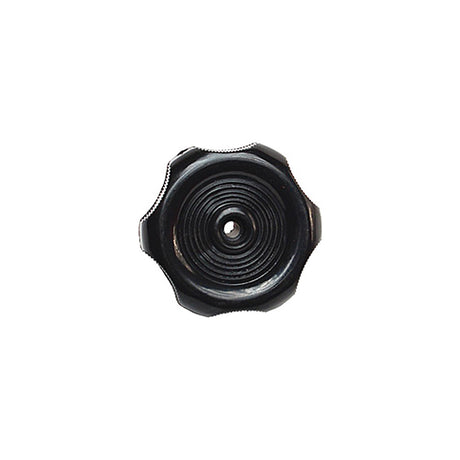 RV Designer Window Knob - Black - 1" shaft - H713 - image 1