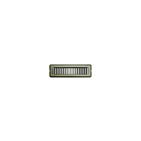 RV Designer Vent Register, Tan, Metal, Undamp 2"x10" - H870 - image 1