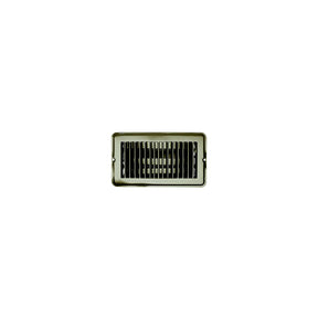 RV Designer Vent Register, Tan, Metal, Damp 4"x8" - H871 - image 1
