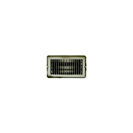 RV Designer Vent Register, Tan, Metal, Damp 4"x8" - H871 - image 1