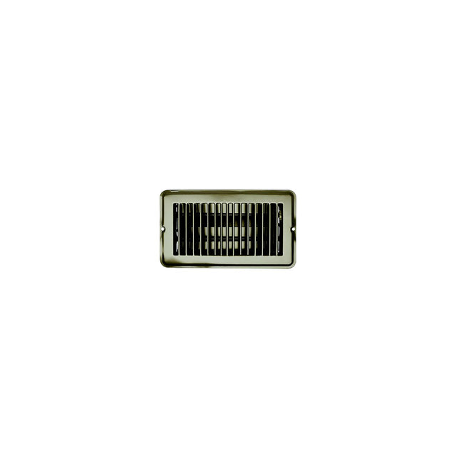 RV Designer Vent Register, Tan, Metal, Damp 4"x8" - H871 - image 1