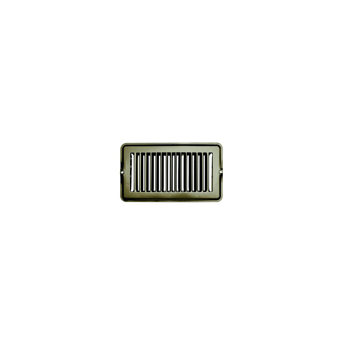 RV Designer Vent Register, Tan, Metal, Undamp 4"x8" - H872 - image 1