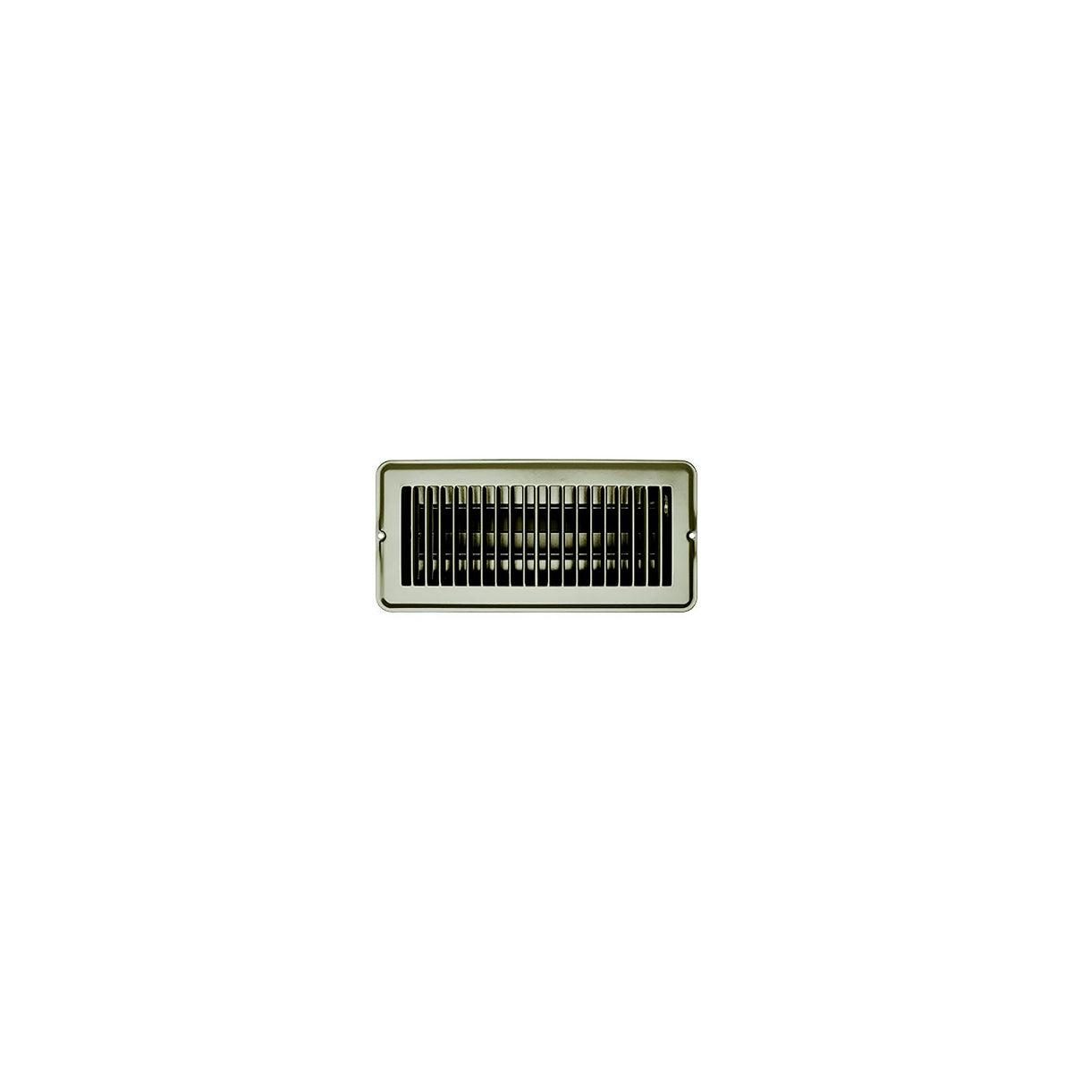 RV Designer Vent Register, Tan, Metal, Damp 4"x10" - H874 - image 1