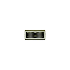 RV Designer Vent Register, Tan, Metal, Damp 4"x10" - H874 - image 1